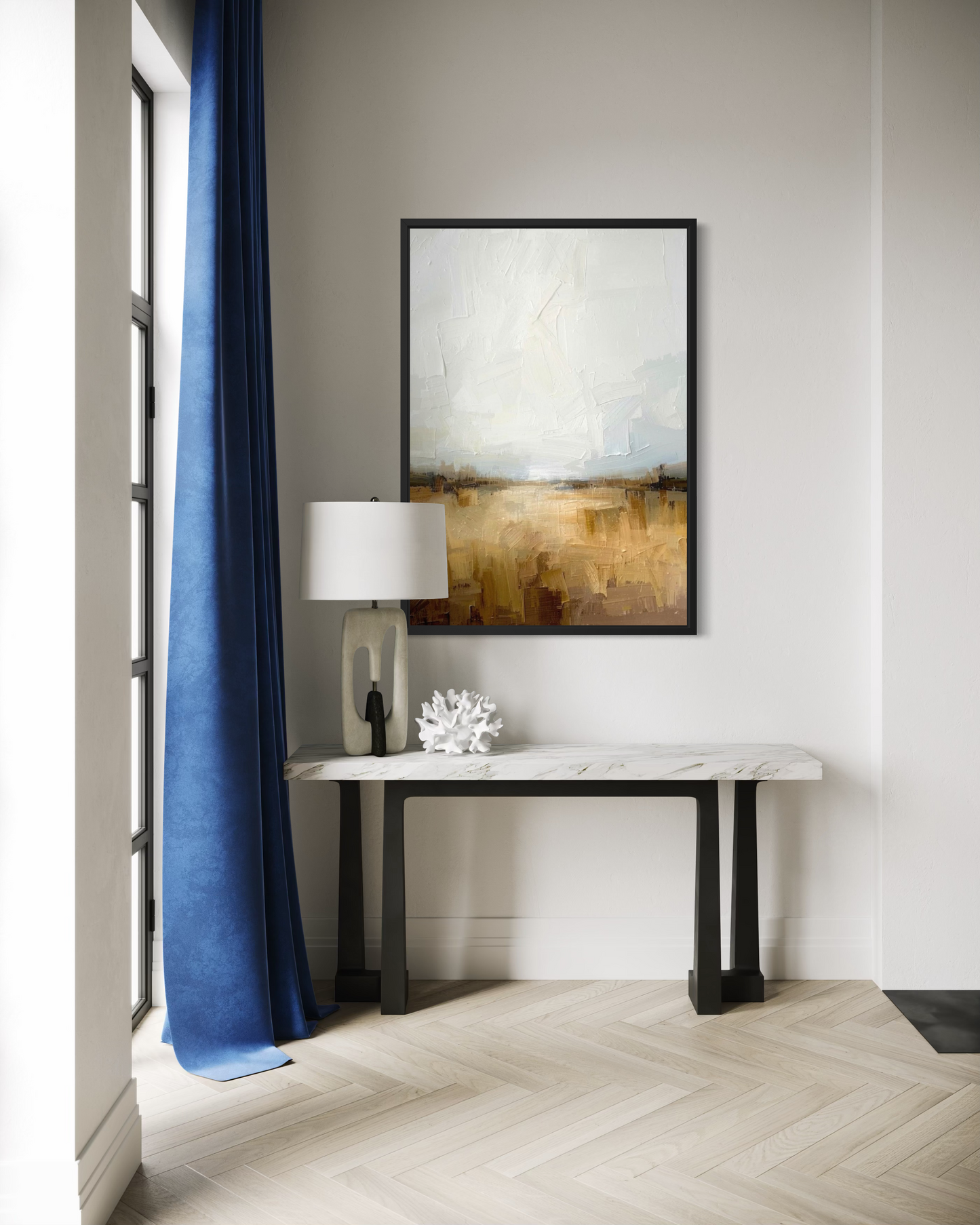 Soft Horizon Light - Framed Fine Art Print