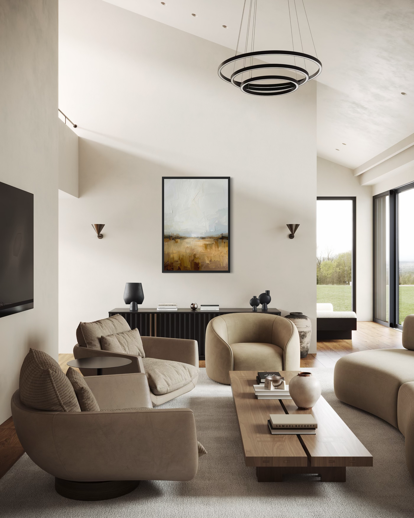 Soft Horizon Light - Framed Fine Art Print