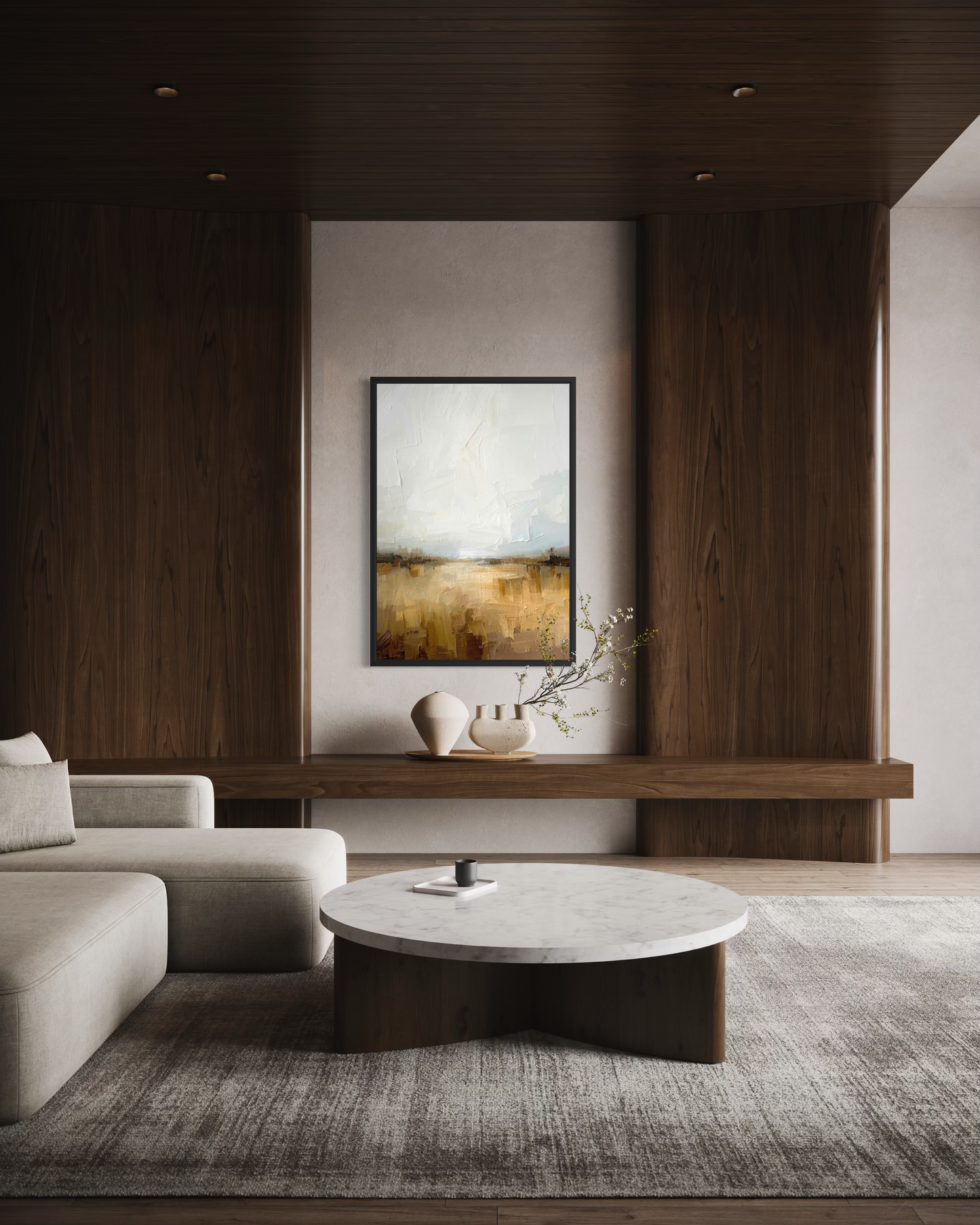 Soft Horizon Light - Framed Fine Art Print