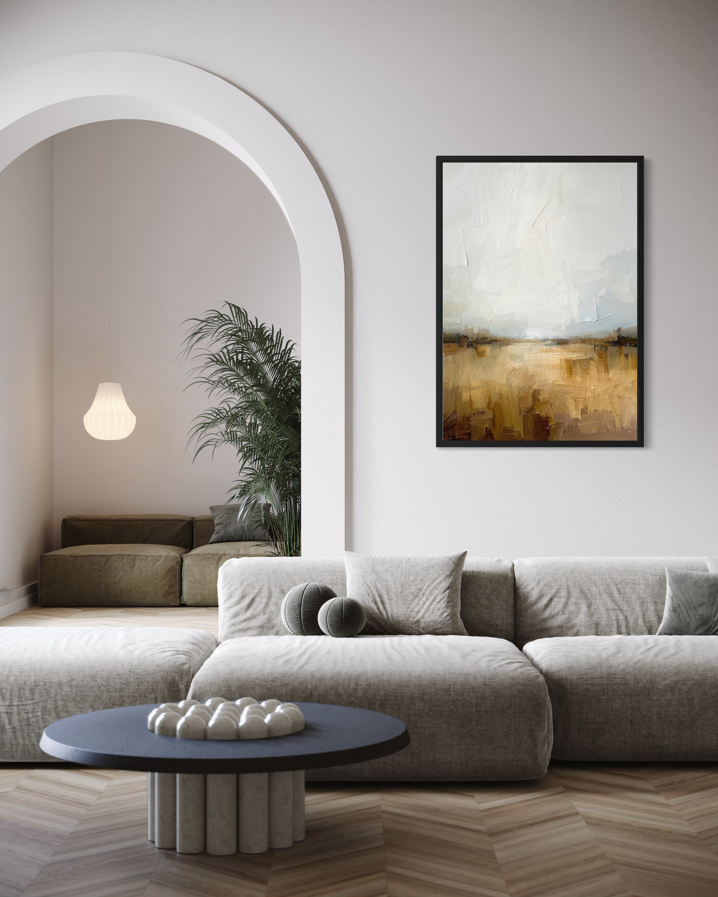 Soft Horizon Light - Framed Fine Art Print