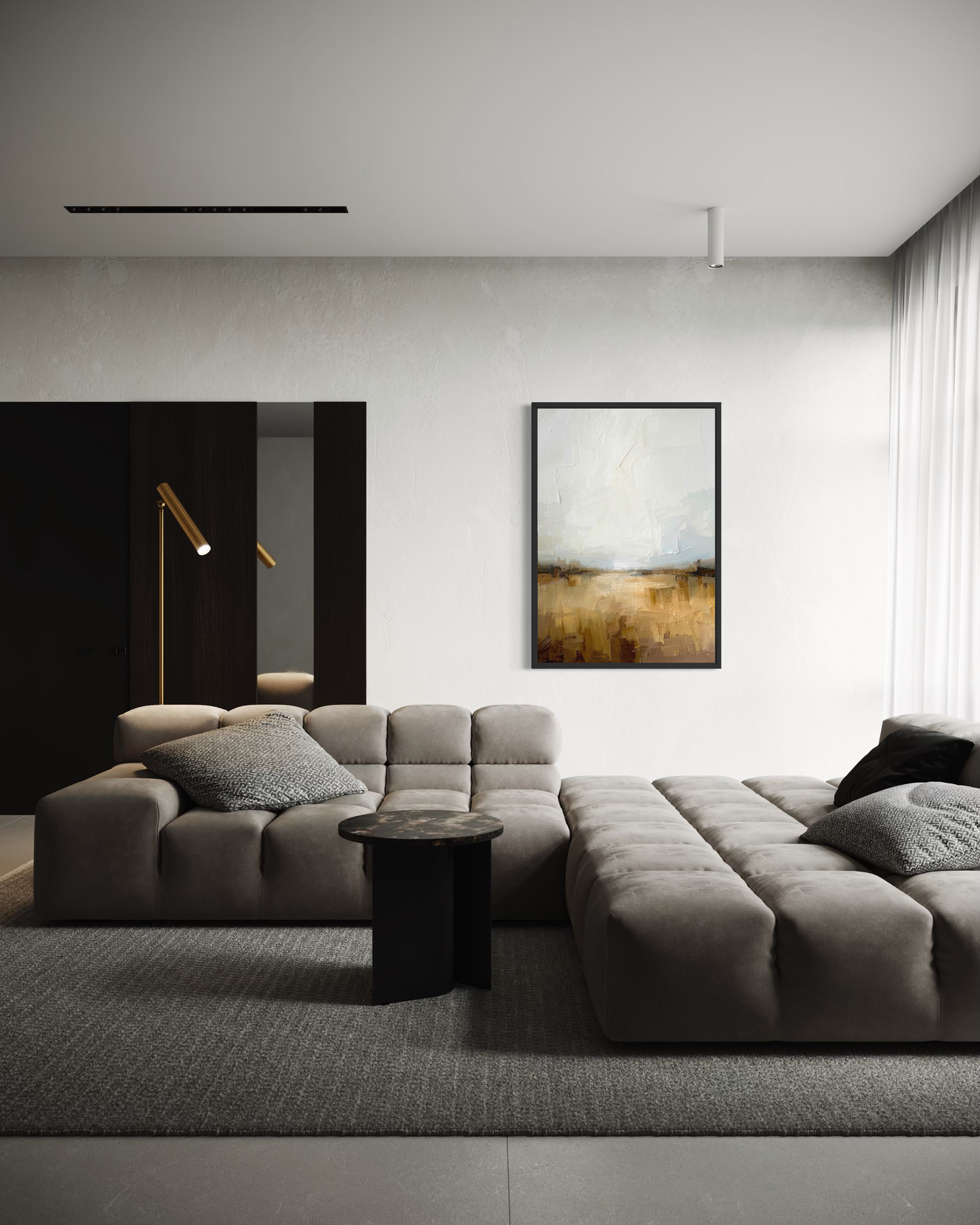 Soft Horizon Light - Framed Fine Art Print