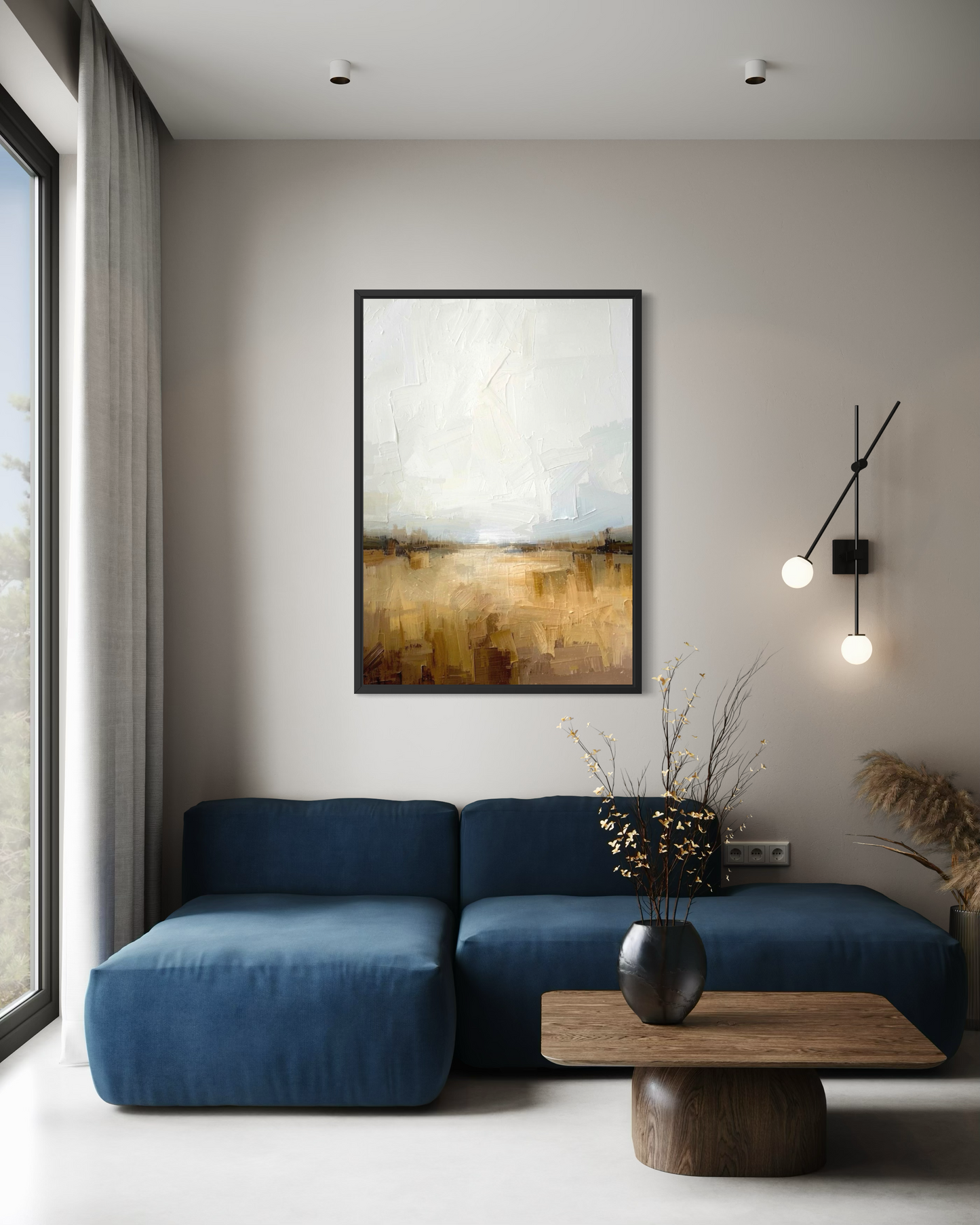 Soft Horizon Light - Framed Fine Art Print