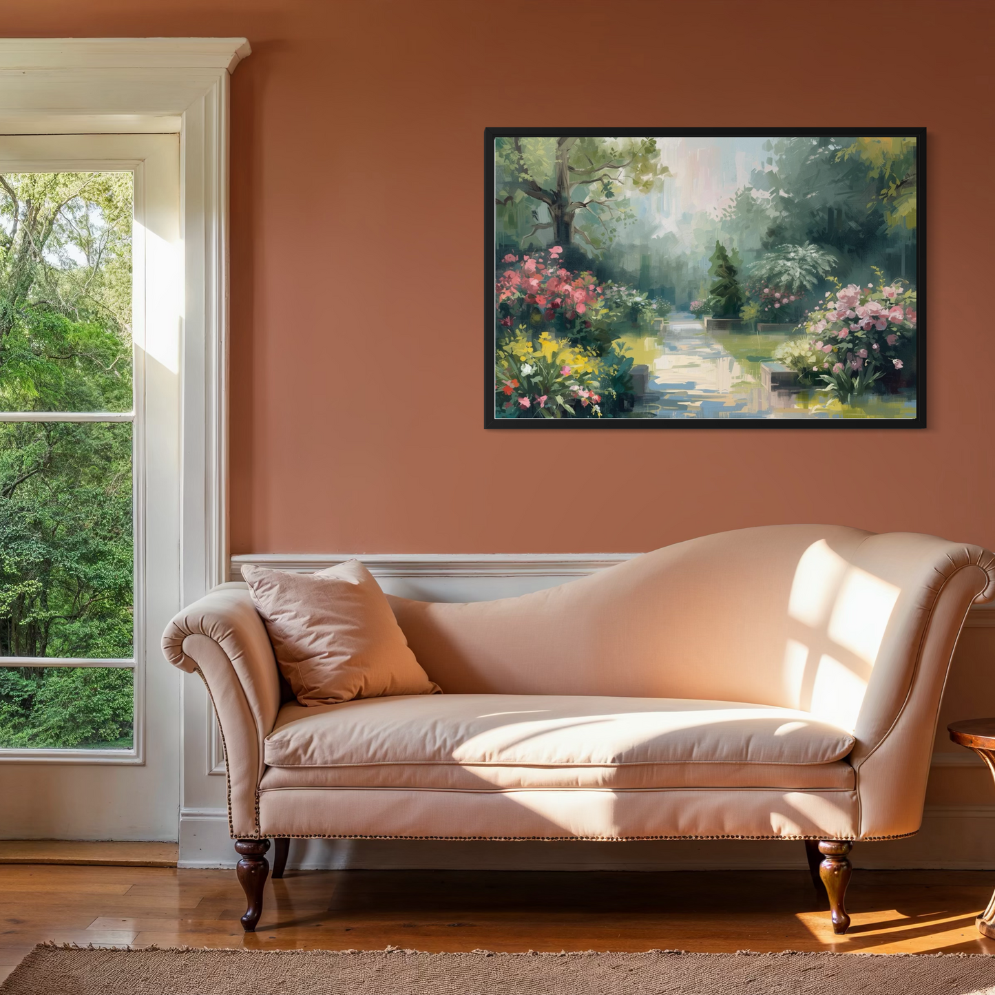 Whispering Garden Path – Framed Fine Art Print