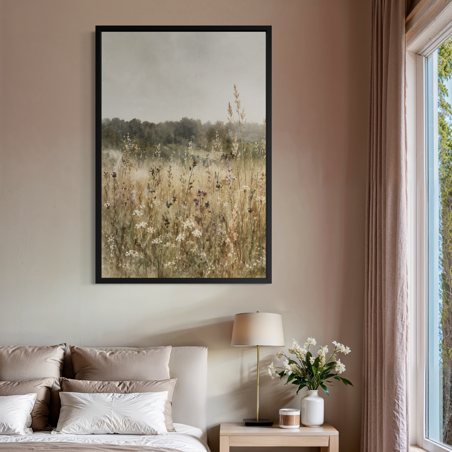 Faded Pastures - Framed Fine Art Print