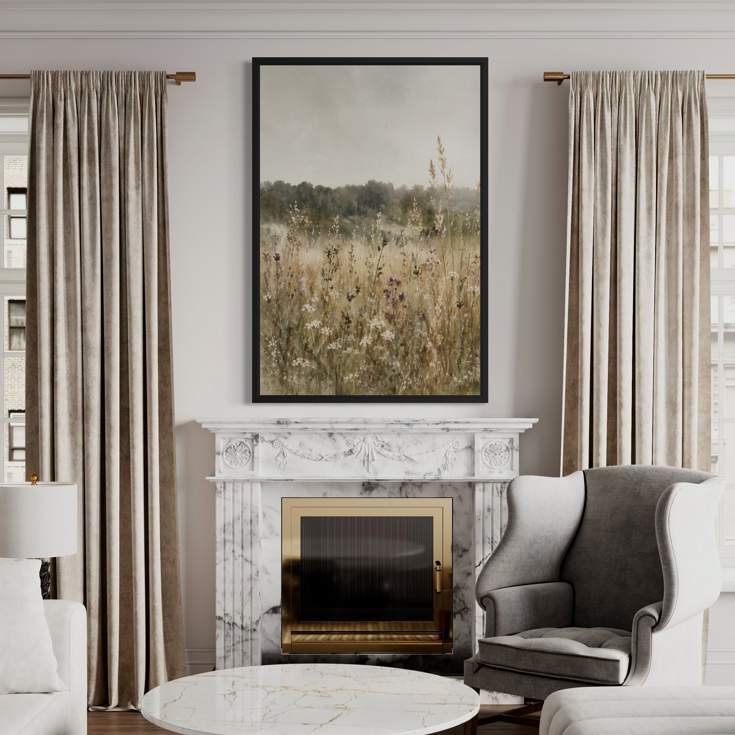 Faded Pastures - Framed Fine Art Print