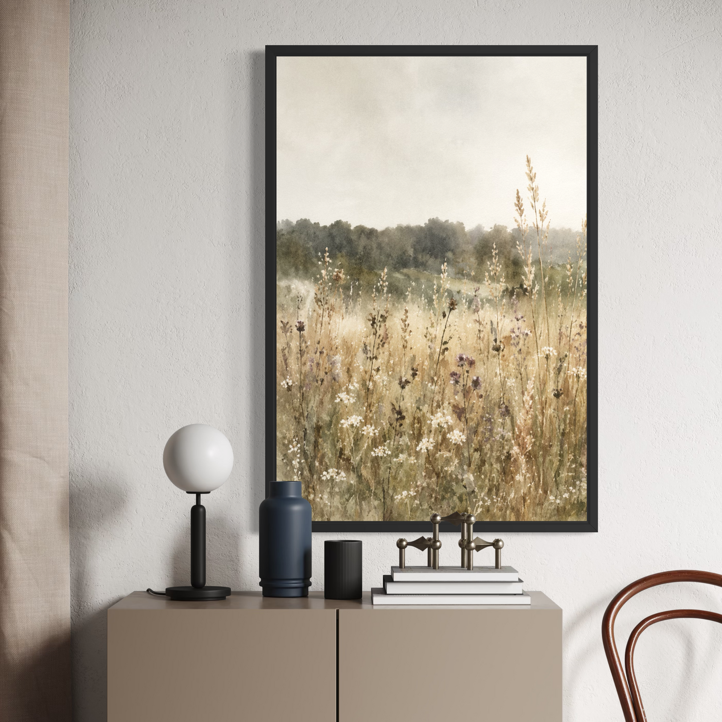 Faded Pastures - Framed Fine Art Print