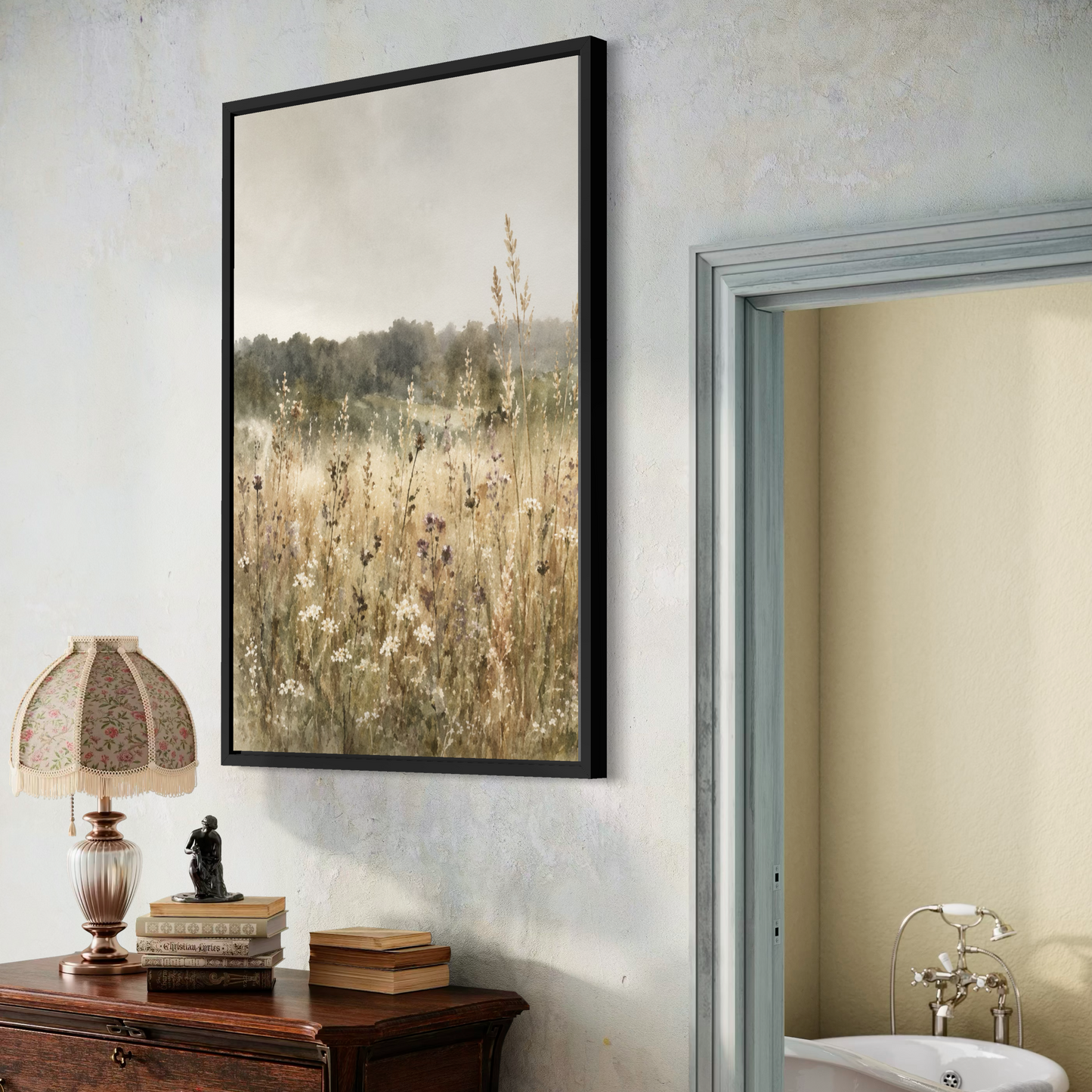 Faded Pastures - Framed Fine Art Print