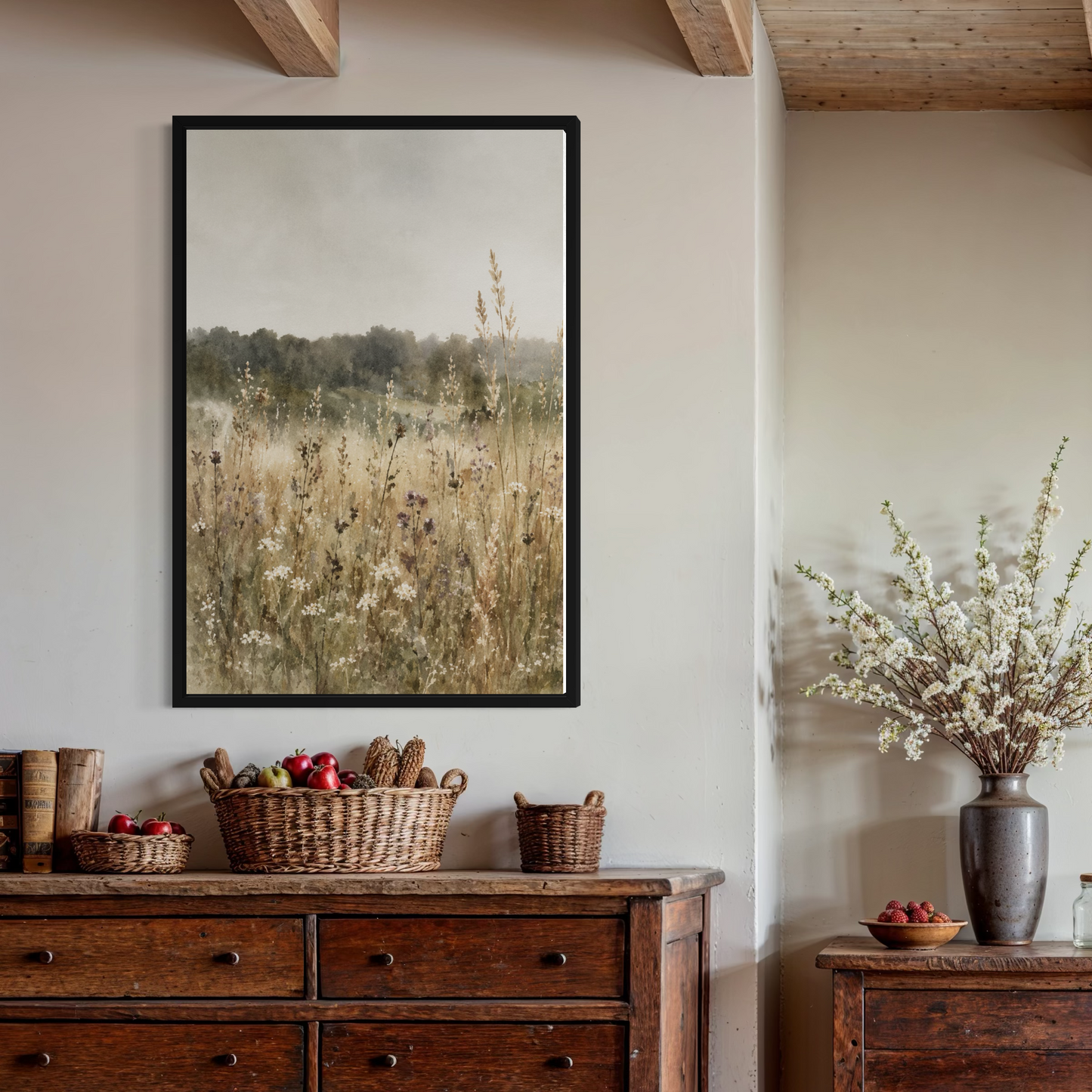 Faded Pastures - Framed Fine Art Print
