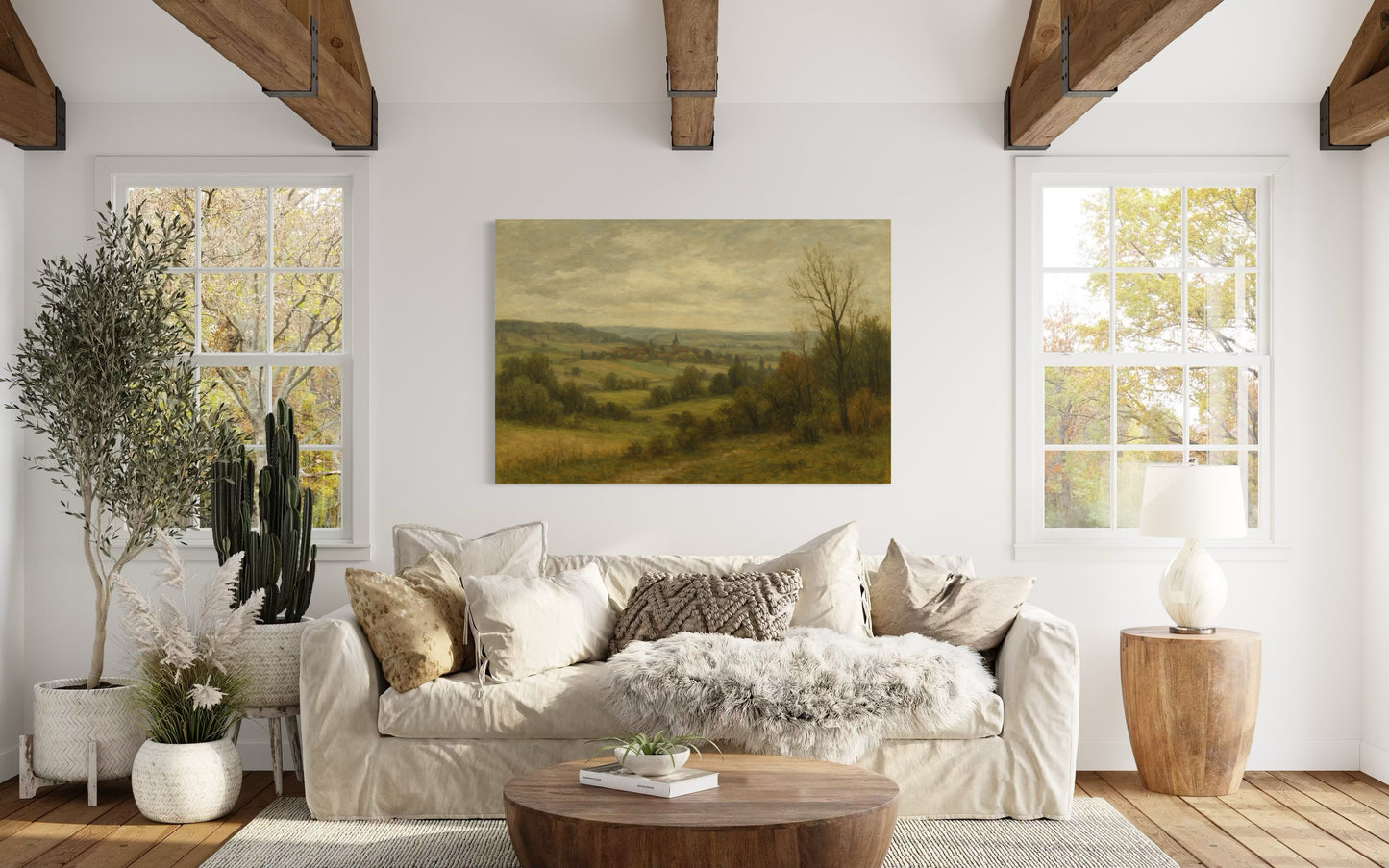 Countryside Landscape - Framed Print