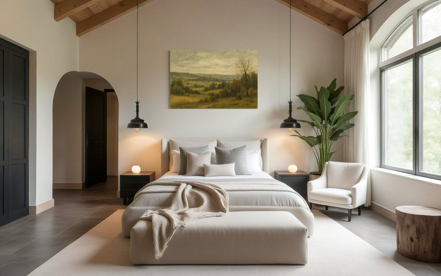 Countryside Landscape - Framed Print