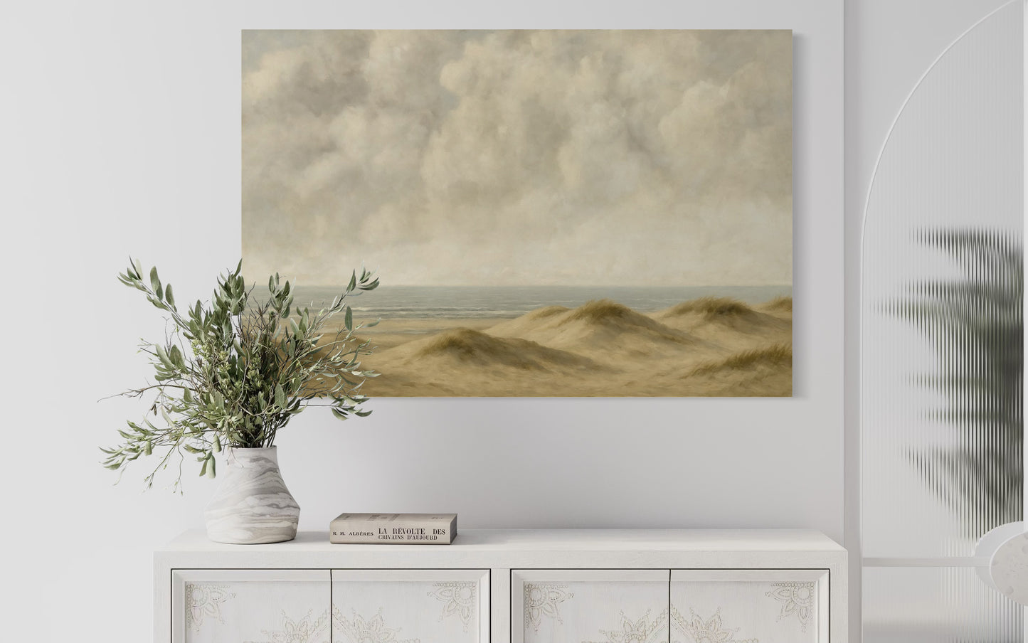 Sand Dunes Coastal Art - Framed Print
