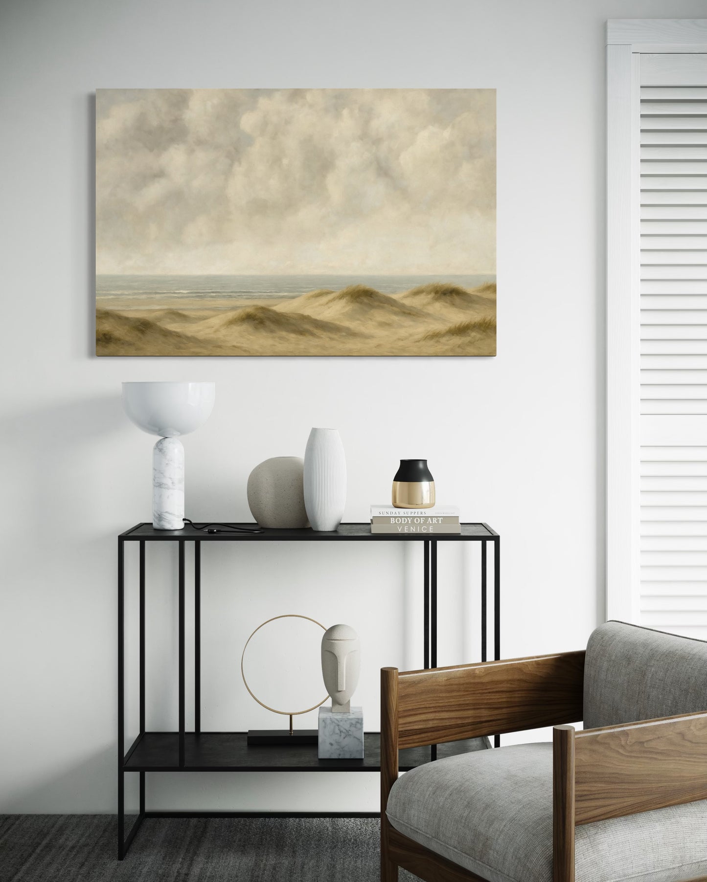 Sand Dunes Coastal Art - Framed Print