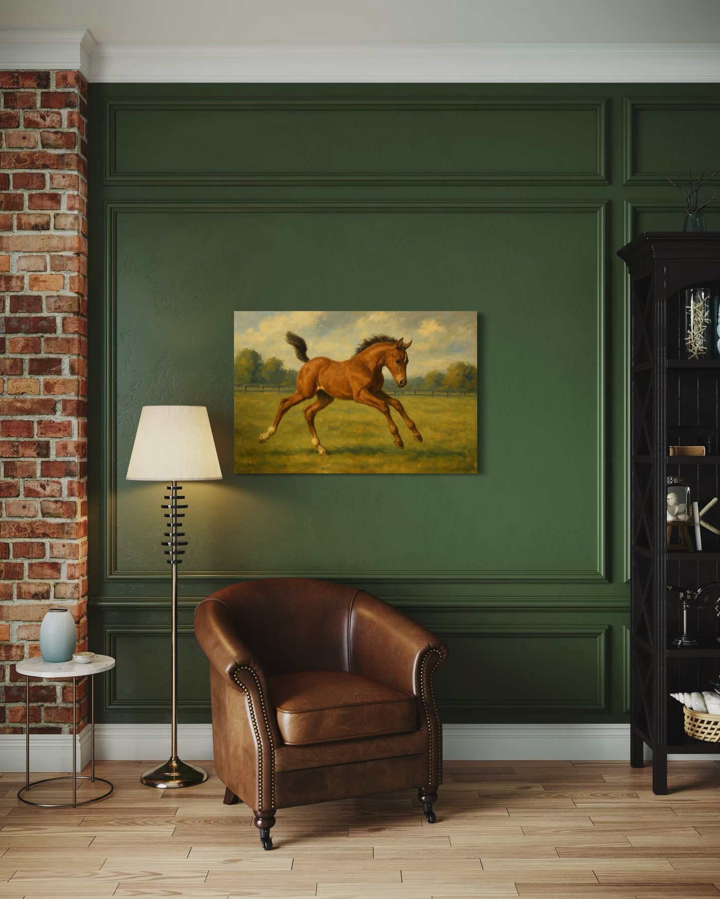 Foal Playing – Framed Print