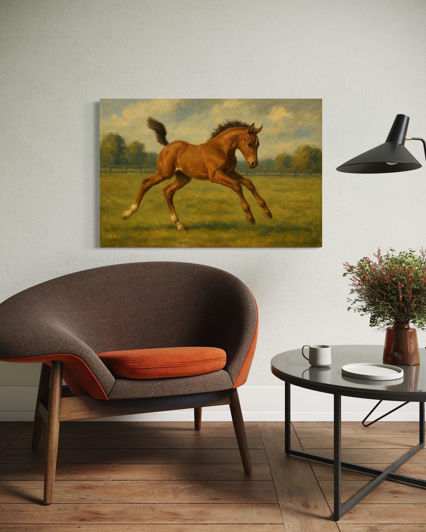Foal Playing – Framed Print