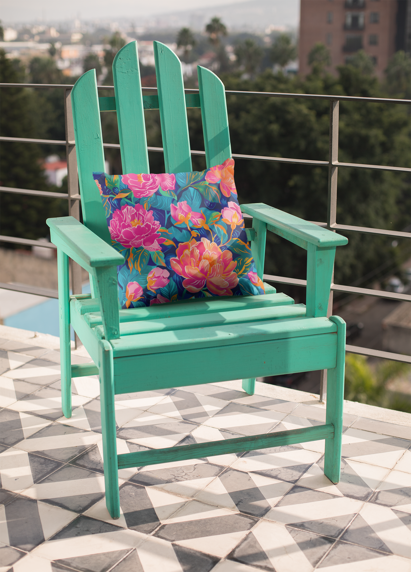 Floral Outdoor Pillow | Weather-Resistant Garden Throw Pillow