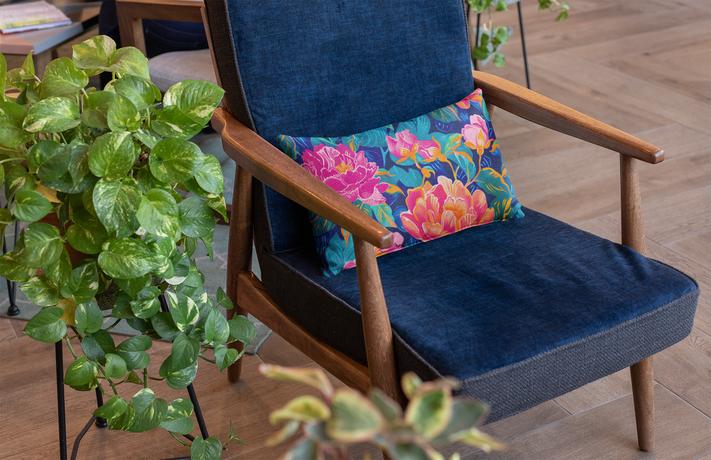 Floral Outdoor Pillow | Weather-Resistant Garden Throw Pillow